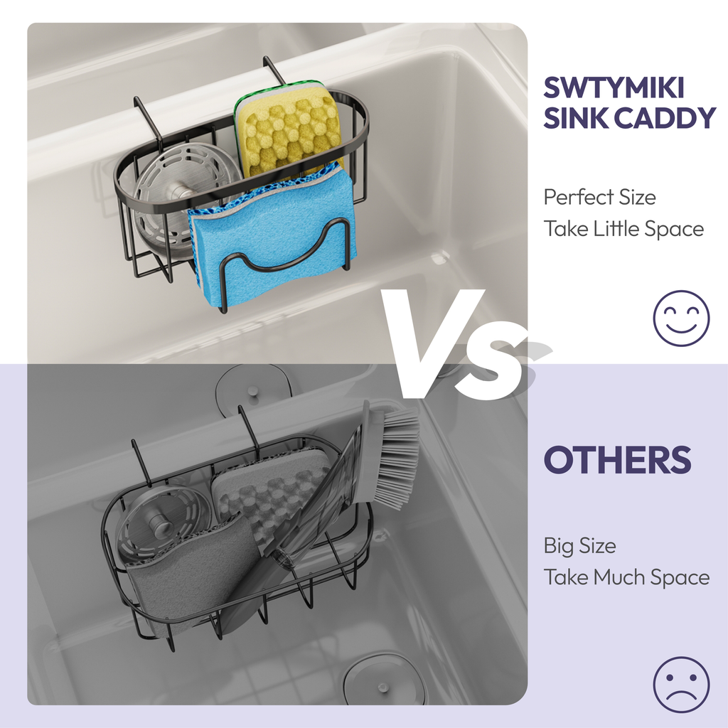 SWTYMIKI Sponge Holder for Kitchen Sink
