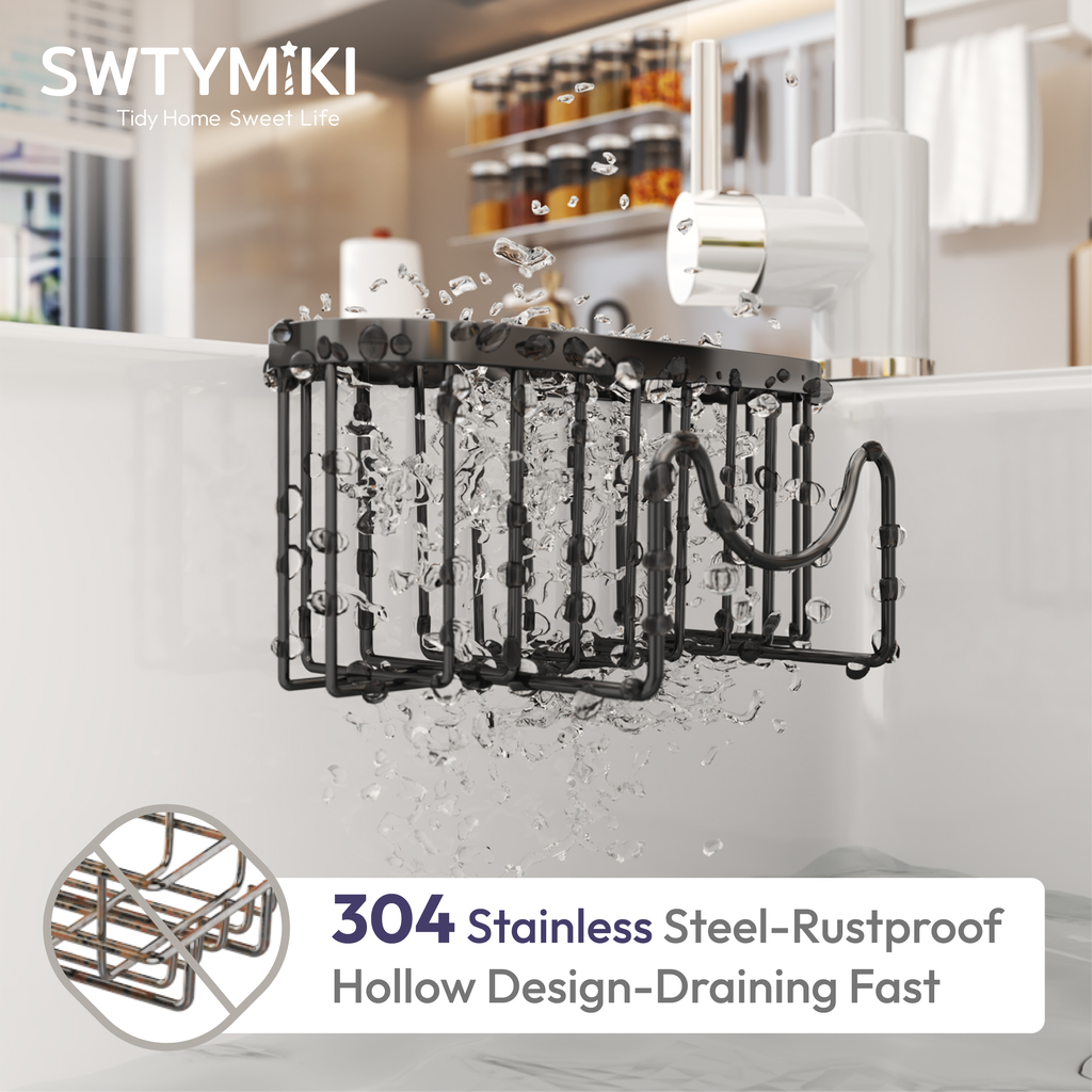 SWTYMIKI Sponge Holder for Kitchen Sink